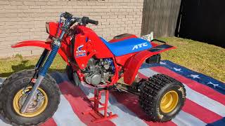 1986 ATC 250R For sale walk around video plastics on [upl. by Raseac288]