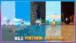 Pokémon BDSP  TentacoolTentacruelQwilfishStaryu amp Unown Locations [upl. by Jovia]