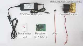 How to Remote Control DC12V Solenoid Valve [upl. by Asilem]