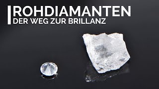 Rohdiamanten  So sehen ungeschliffene Diamanten aus [upl. by Annahaj]