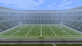 Twickenham Stadium Rugby in Minecraft Megabuild [upl. by Alburga49]