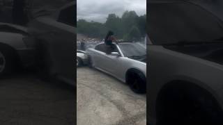 SCAT WRECKS INTO LEXUS AT LEGAL EVENT 💀 srt shorts charger lexus [upl. by Slaby]