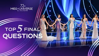 72nd MISS UNIVERSE  TOP 5 Final Questions  Miss Universe [upl. by Aeduj]