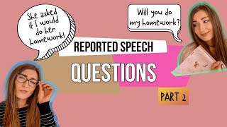 REPORTED SPEECH Questions  HOW TO ENGLISH [upl. by Ayeka]