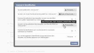 Facebook Paramétrer la sécurité et la confidentialité de son profil personnel [upl. by Liauqram133]