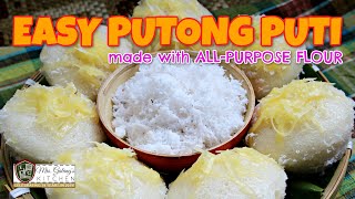 EASY PUTONG PUTI made with ALLPURPOSE FLOUR MrsGalangs Kitchen S11 Ep8 [upl. by Witte497]