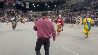 Jr Womens Jingle Group 2 Song 2  Red Deer Powwow 2023 Saturday Night Live [upl. by Harneen995]