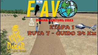 Dakar Virtual 2023  Etapa 1  Ruta 7  Guido 24Km 2° bloque [upl. by Gerstner]