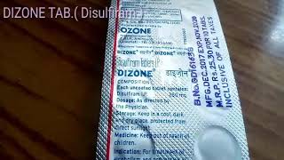 DIZONE TAB  DISULFIRAM  use To leave alcohol amp side effect [upl. by Aseral]