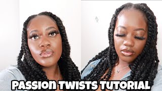 QUICK amp EASY PASSION TWIST CROCHET METHOD  STEP BY STEP TUTORIAL  ITS JAHROHNA MOORE [upl. by Gascony691]