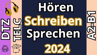 DTZ TELC A2B1 Hören Schreiben amp Sprechen Modelltest 2  2024 [upl. by Havard]