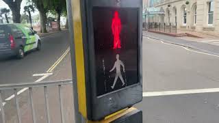 2 Puffin Crossings with Microsense Halogen Traffic Lights on Torbay Road Torquay Devon 27062023 [upl. by Assenad]