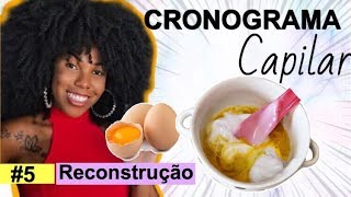 RECONSTRUÇÃO CASEIRA COM OVO PARA TODOS OS CABELOS QUEBRADIÇOS por Luany Cristina 5 [upl. by Aggri]