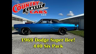 1969 Dodge Super Bee 440 Six Pack [upl. by Nodnek576]