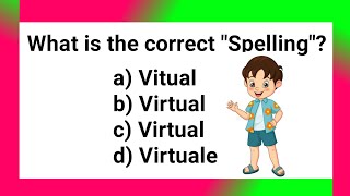 ENGLISH SPELLING QUIZ  CAN YOU SCORE 2525 SPELLING QUIZ  SPELLING TEST [upl. by Sivi]