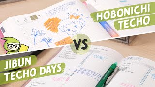 Hobonichi Techo vs Jibun Techo DAYs 📔 Daily Planner Comparison [upl. by Enihpets]