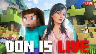 Ab se Only Minecraft Stream Live with Girl Gamer Don 🤗♥️  minecraft shortsfeeds shorts [upl. by Ayocal40]