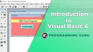 Visual Basic 60 Tutorial  Introduction  vb 60 Tutorial  IDE Components amp Tools [upl. by Eecram96]