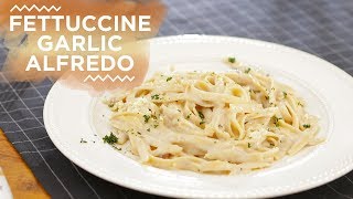 Resep Fettuccine Garlic Alfredo  YUDA BUSTARA [upl. by Binette399]