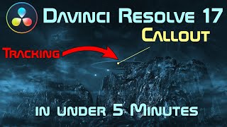 Davinci Resolve 17 Callout Tracking in Under 5 Minutes [upl. by Annaxor]