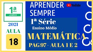 18 RESPOSTA I APRENDER SEMPRE MATEMÁTICA 2021 VOL 1 I 1ª EMÉDIO I PAG 97 AULA 1 e 2 ÂNGULOS [upl. by Ahtebbat]