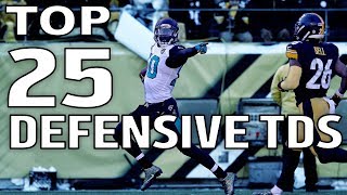 Top 25 Defensive Touchdowns of the 2017 Season  NFL Highlights [upl. by Hylton585]