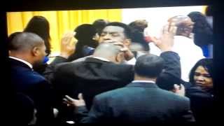 Apostle Donald Alford laying hands [upl. by Ordnagela]