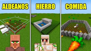 3 GRANJAS para EMPEZAR tu SURVIVAL  Minecraft Java 120 [upl. by Rape]