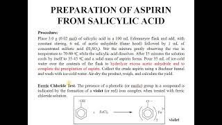 Aspirin Synthesis and Nitration of Bromobenzene [upl. by Ennasus]