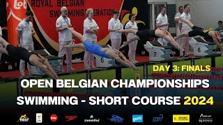 Day3 FINALS Open Belgian Championships Swimming short course [upl. by Aronael]