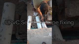 uPVC pipe fixing  sewerage line Pipe fixing upvc pipeline plumbing [upl. by Itteb589]