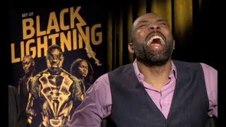 BLACK LIGHTNING Interviews Cress Williams China Anne McClain Nafessa Williams Christine Adams [upl. by Teferi]