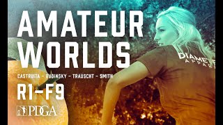 2021 PDGA Am Worlds  FA1  R1F9  Castruita Budinsky Trauscht Smith [upl. by Sset]