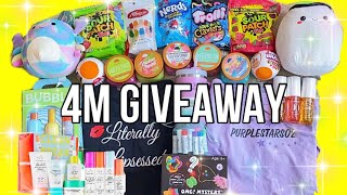 PURPLESTARS02 4 MILLION SUBSCRIBERS GIVEAWAY 📦✨FREE TO ENTER [upl. by Leotie635]