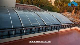 RETRACTABLE ROOF by MEGAVENTIN Kolkata [upl. by Arema]