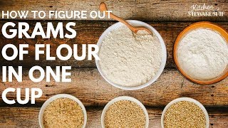 East Method to Figure out Grams of Flour in One Cup  Baking by Weight [upl. by Jos]