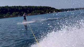 Wakeboarding behind the Jet Ski [upl. by Lelah]