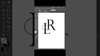 LR logo design youtube letterlogodesignillustrator graphicdesigntutorial [upl. by Acinorahs]