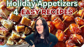 HOLIDAY APPETIZERS  EASY APPETIZER RECIPES  4 MUST TRY PARTY FOODS [upl. by Bakeman356]