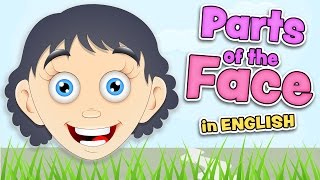 PARTS of the FACE  English for kids [upl. by Romeo]