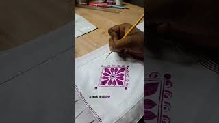 Dupatta kolka design youtube art shorts artist vairal lehanga design fabricdesign artwork [upl. by Jenny631]