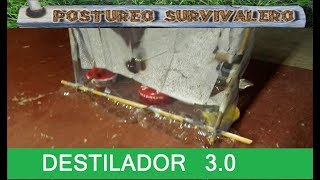 COMO DESTILAR AGUA DE MAR  SUPERVIVENCIA   30 [upl. by Aicilef]