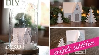 Weihnachtsdeko basteln  Winterlandschaft Tutorial  Winter wonderland Howto  Deko Kitchen [upl. by Ansel758]