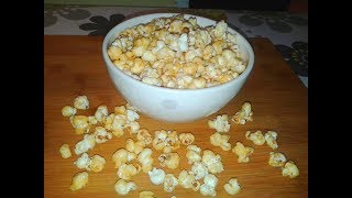 طريقة بسيطة لتحضيرالفشاربوب كورن بالكراميل في البيت Popcorn au caramel [upl. by Acimad]