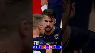 Amazing 3rd meter Spike by TJ Defalco volleyballmatch volleyballworld volleyball vnl [upl. by Ylreveb]