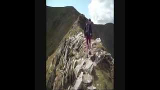 Treacherous descent down the chimney  Striding Edge to Helvellyn  25th Jun 2024 [upl. by Suisyola]