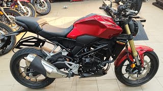 Honda CB300R 2024 BS 7 OBD2 E20 model launch new price mileage features fullreview [upl. by Leith665]