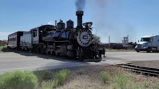 Cumbres amp Toltec 463 Departing Antonito Depot June 2024 [upl. by Ailak]