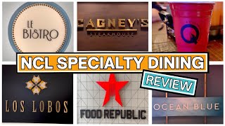 NCL Specialty Dining Review Which is the Best [upl. by Barling]