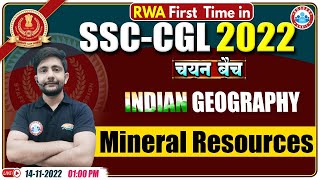 Mineral Resources  SSC CGL Geography 27  Geography For SSC CGL By Ankit Sir [upl. by Airdnaed425]